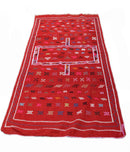 YASMIN HANDMADE MOROCCAN  KILIM RUG  – Red (Large)