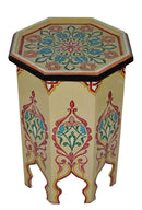 Handmade Moroccan Coffee Table – Hand Painted Moorish Accent End Table Decor