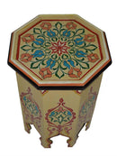 Handmade Moroccan Coffee Table – Hand Painted Moorish Accent End Table Decor