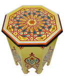 Handmade Moroccan Coffee Table – Hand Painted Moorish Accent End Table Decor