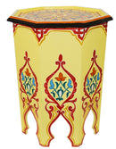 Handmade Moroccan Coffee Table – Hand Painted Moorish Accent End Table Decor